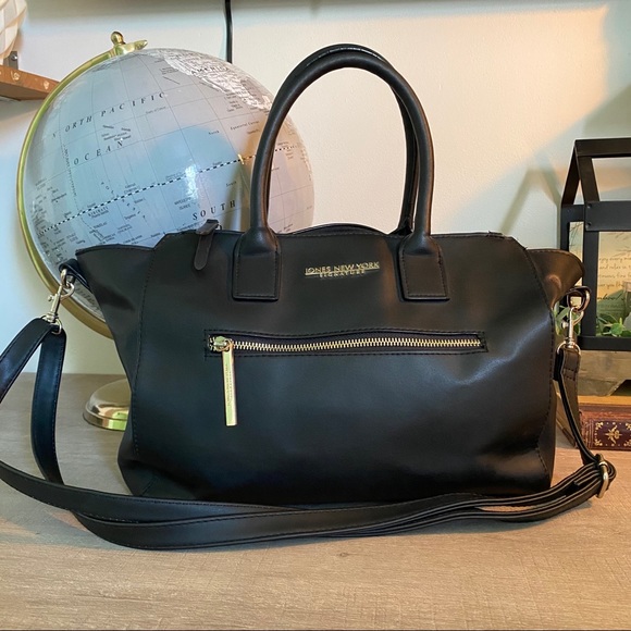 Jones New York | Pleather shoulder bag | Black - Picture 2 of 7